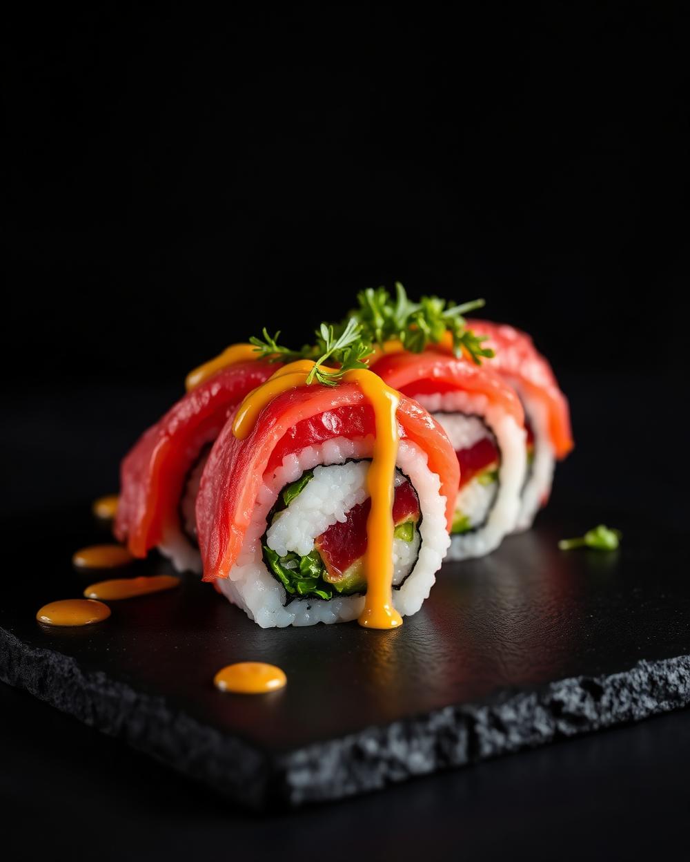 Red Dragon sushi roll at Sushi Susie